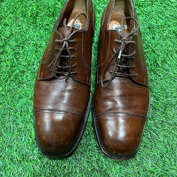 Mens Salvatore Ferragamo Brown Cap Toe Oxford Dress Shoe main image 4